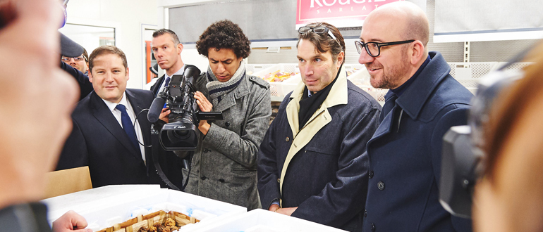 Bezoek van de eerste minister Charles Michel aan Mabru